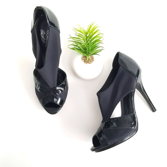 Donald J. Pliner Shoes - Donald J Pliner Pausha Peep Toe Pumps Sandal Black